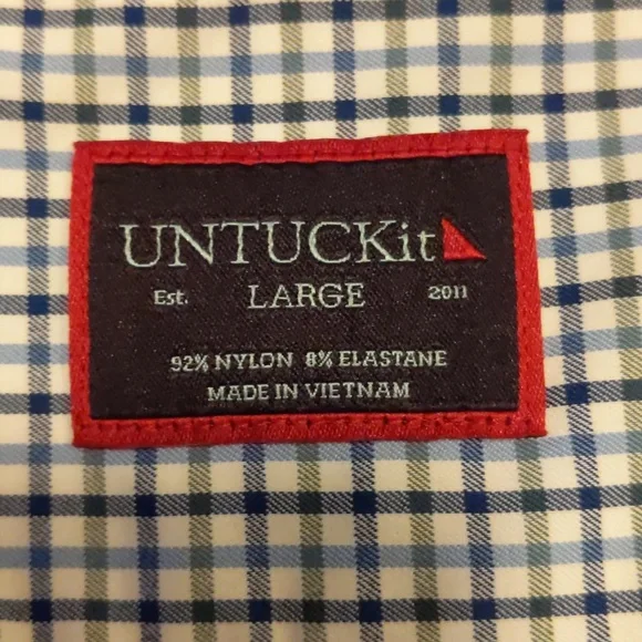 Men's L UNTUCKit Erbach Stretch Shirt - Picture 3 of 5